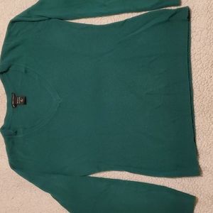 New York & Co green v-neck sweater